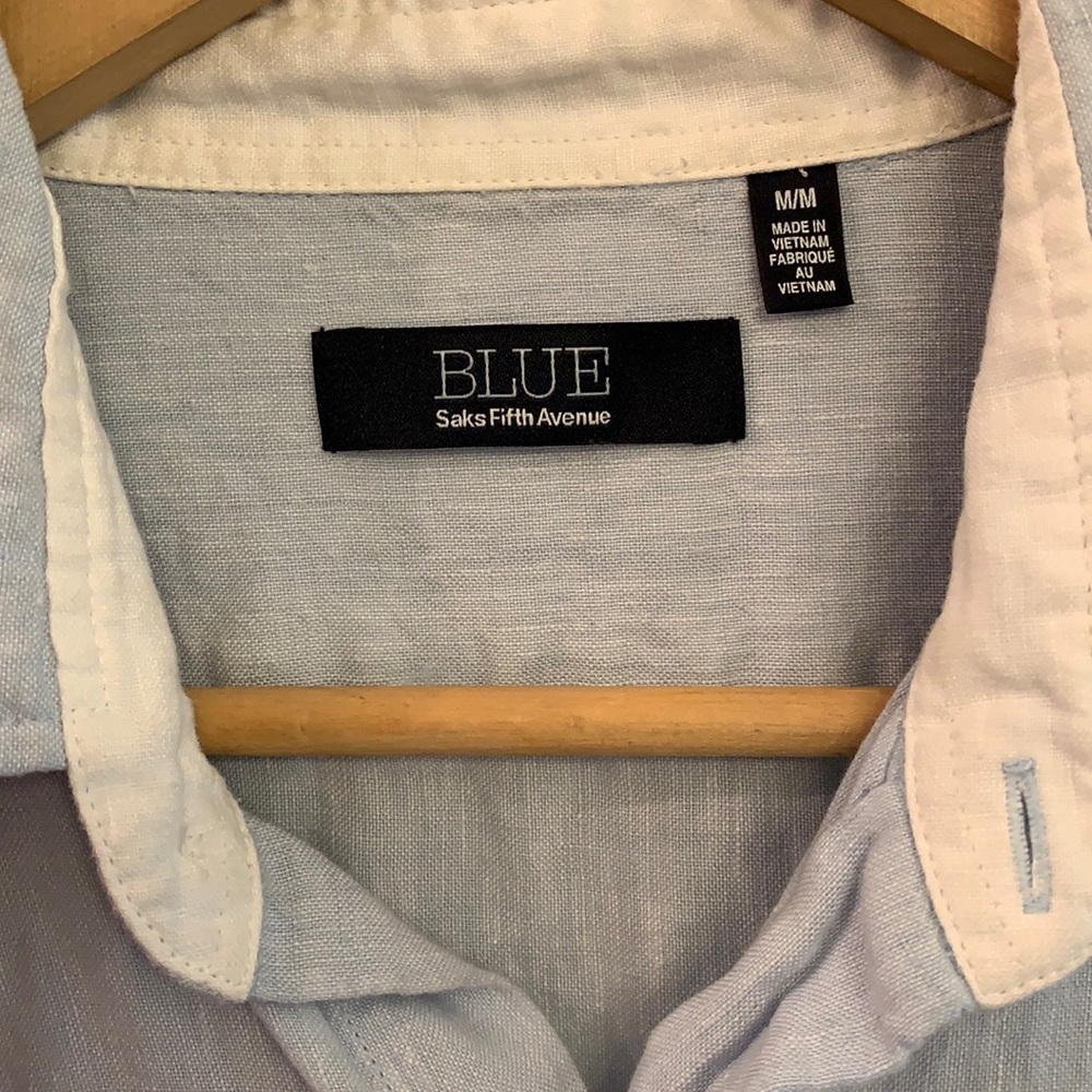 Saks Fifth Avenue Long Sleeve Linen Shirt